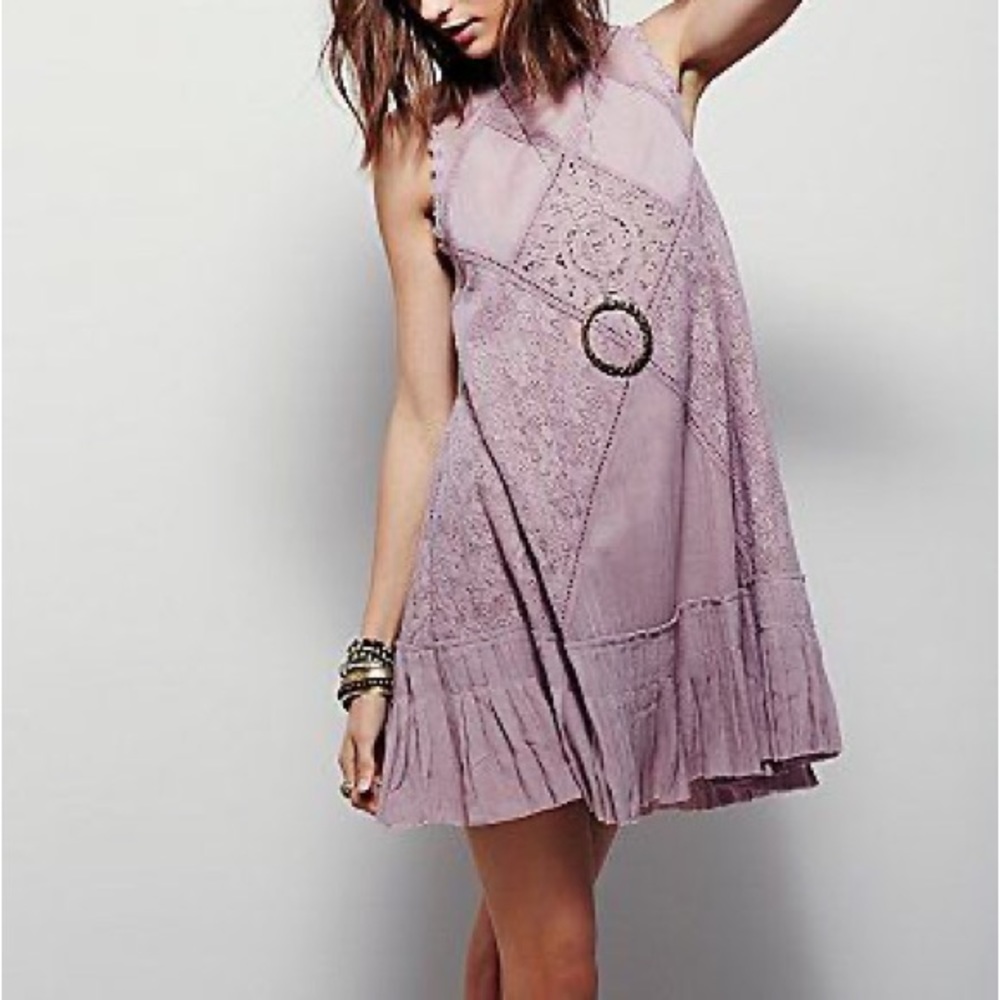 Free People Elderberry Angel Lace Tunic One Dress